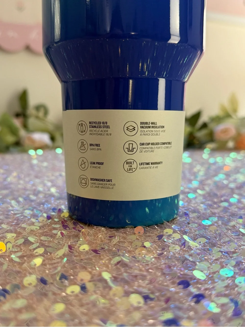 NWT Stanley 40oz Quencher ProTour Flip Straw Tumbler in Glacier Blue